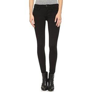 True Religion Women's Black Halle Mid Rise Super Skinny Denim Jeans
